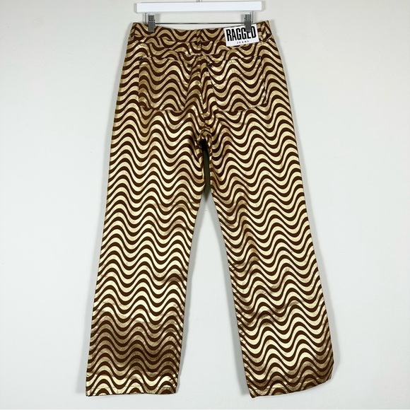 The Ragged Priest Women's Wave Jean Gold & Brown - Picture 6 of 15